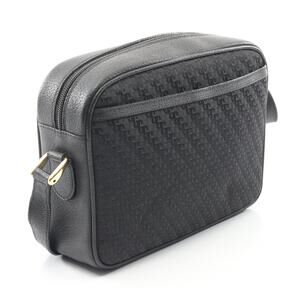 Gucci monogram bag crossbody canvas black leather